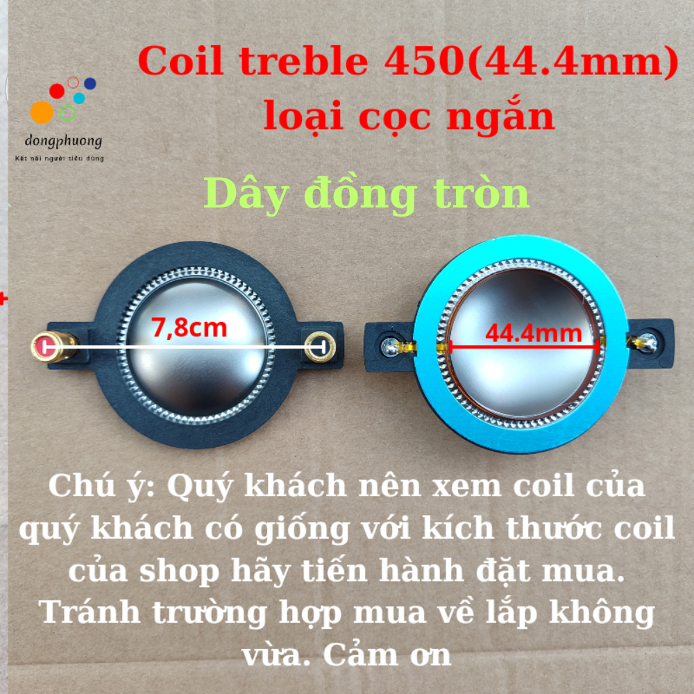 Coil treble 450 44.4mm dây đồng chất lượng
