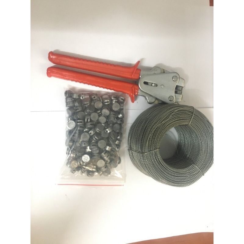 Combo chọn bộ kẹp chì niêm phong 3 sản phẩm kìm+ hạt+ dây
