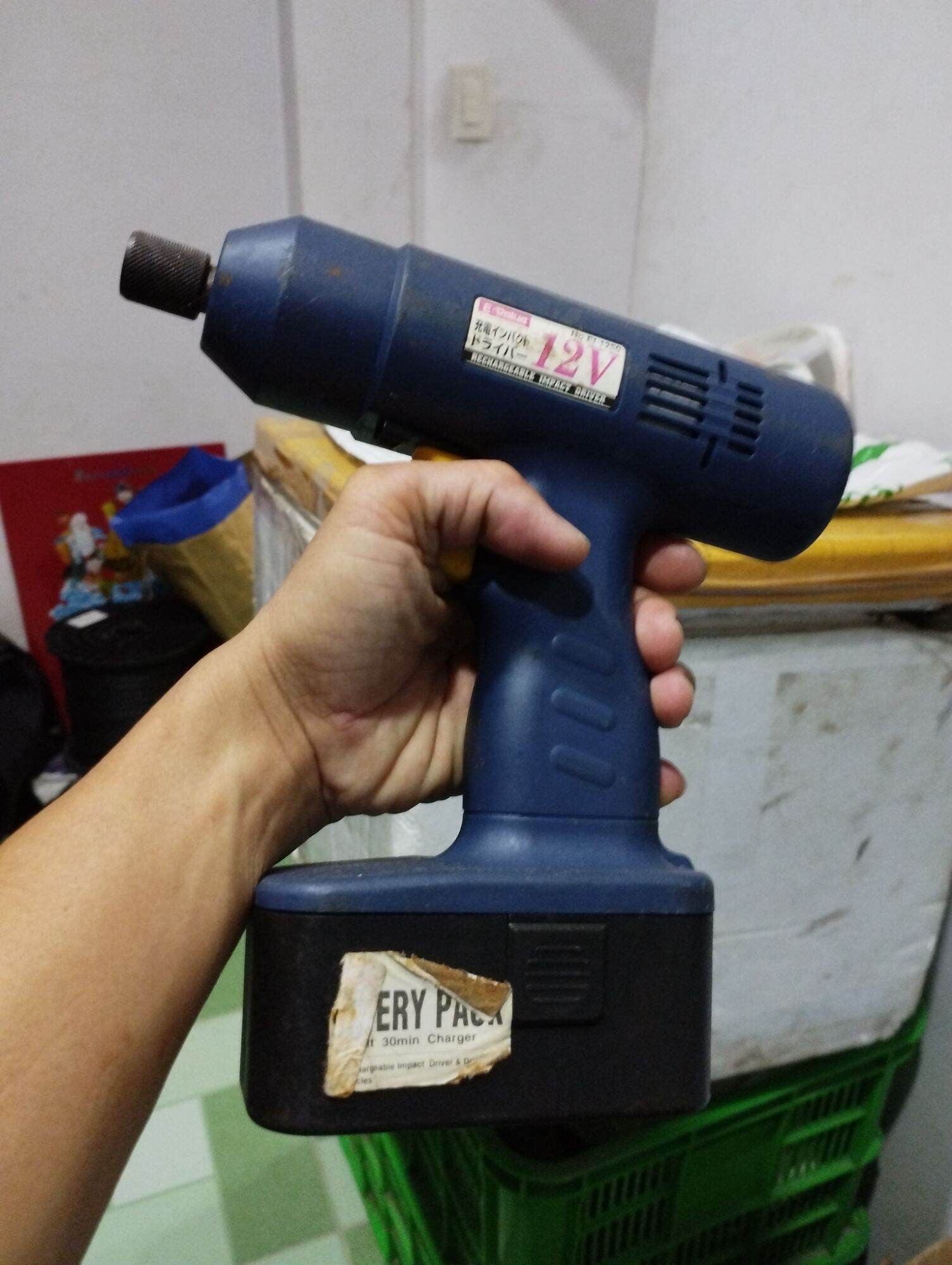 Thân máy & Vỏ pin Máy khoan bắn bắt vít 12v E-Value bãi Nhật