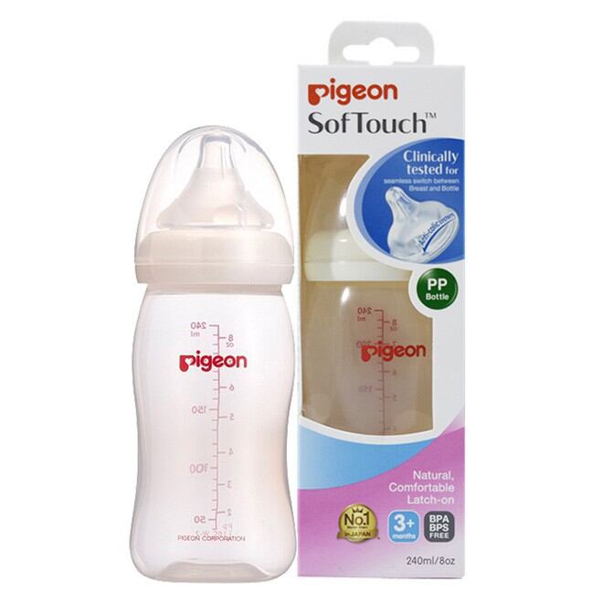 {CHÍNH HÃNG} - Bình sữa cổ rộng P P Plus P ig e on 160ml/ 240ml/ 330ml