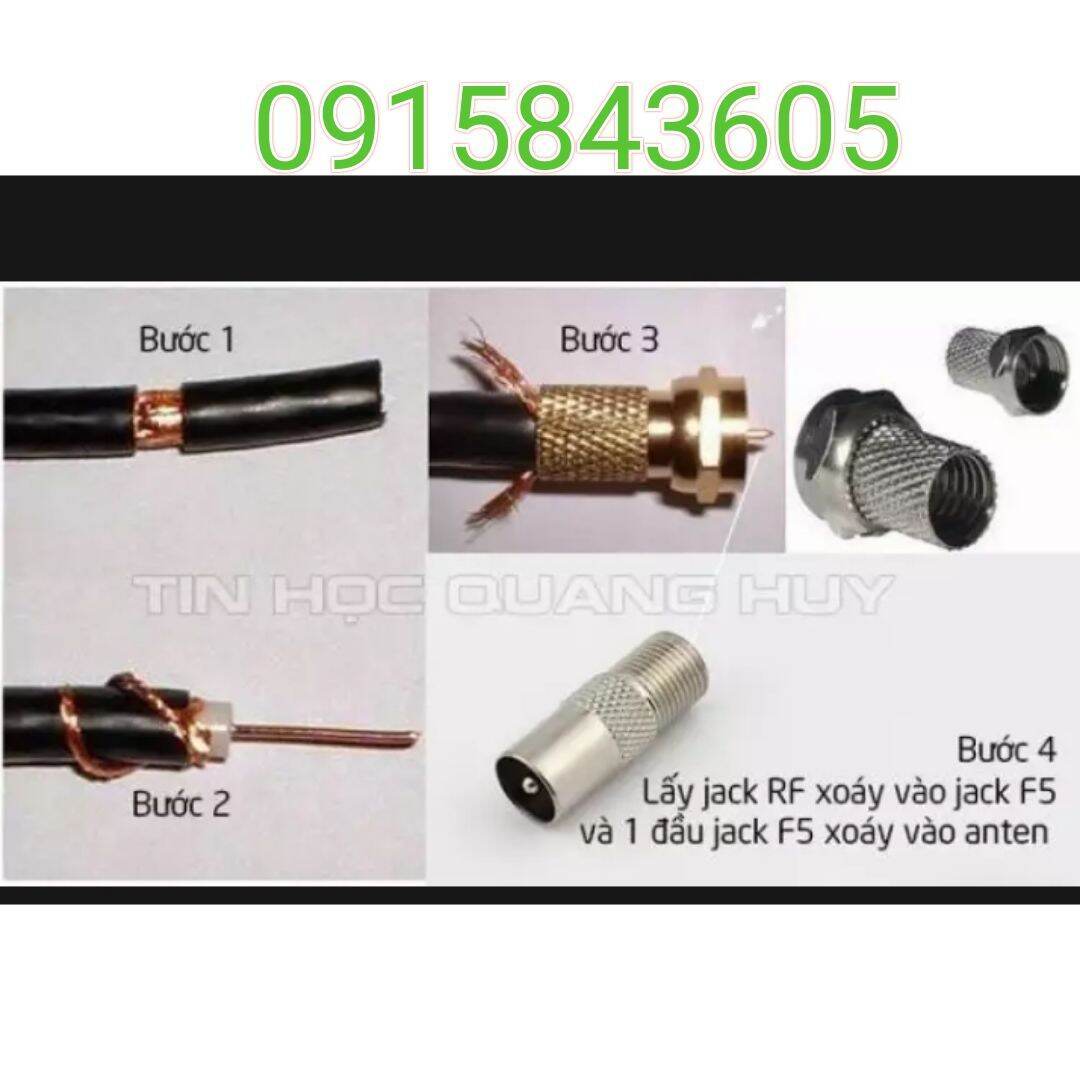 Bộ đầu jack cắm ăng ten tivi