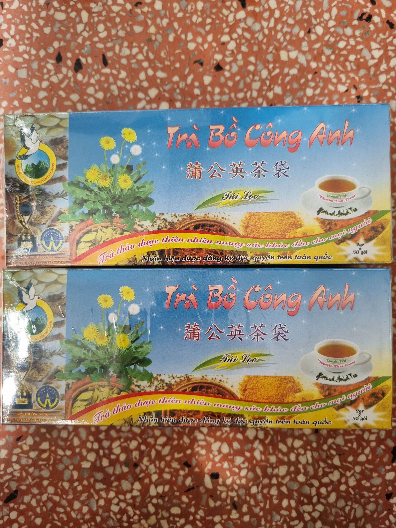 Trà bồ công anh túi lọc - hộp 50 túi lọc - nguyên thái trang