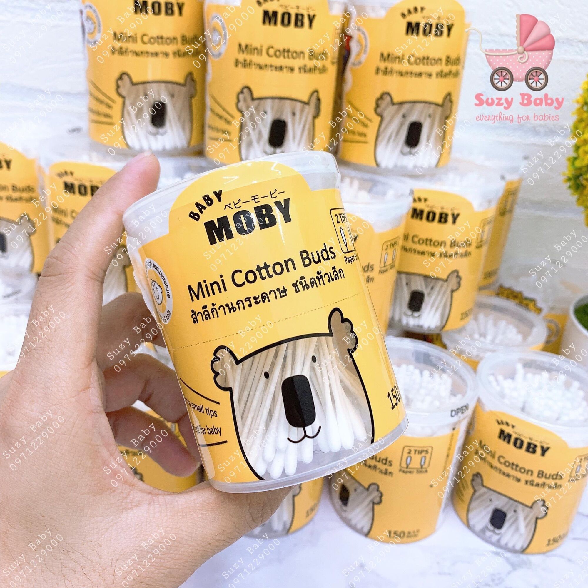 Moby Newborn Cotton Swabs