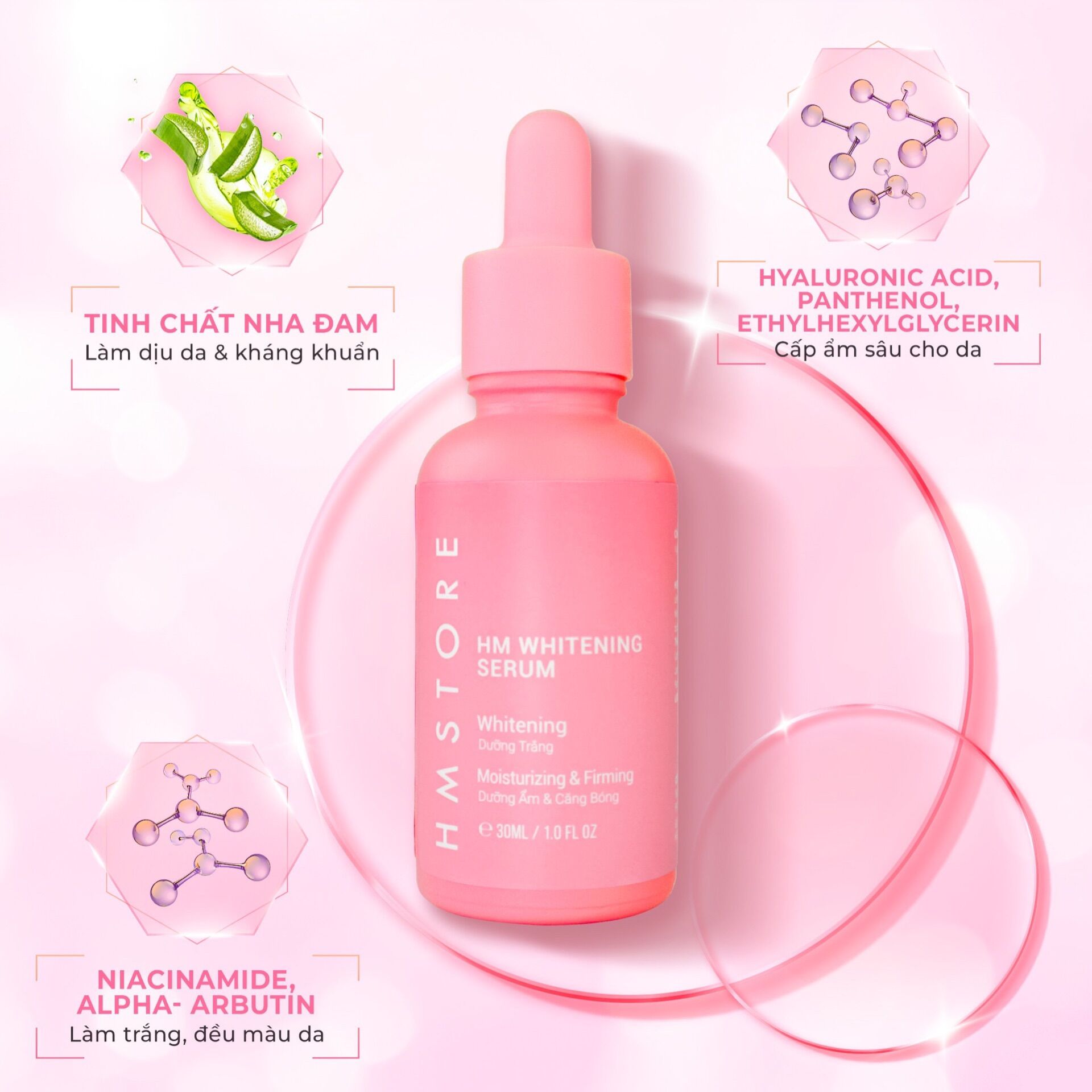 SERUM TRẮNG DA HM STORE MẪU BAO BÌ MỚI 2022