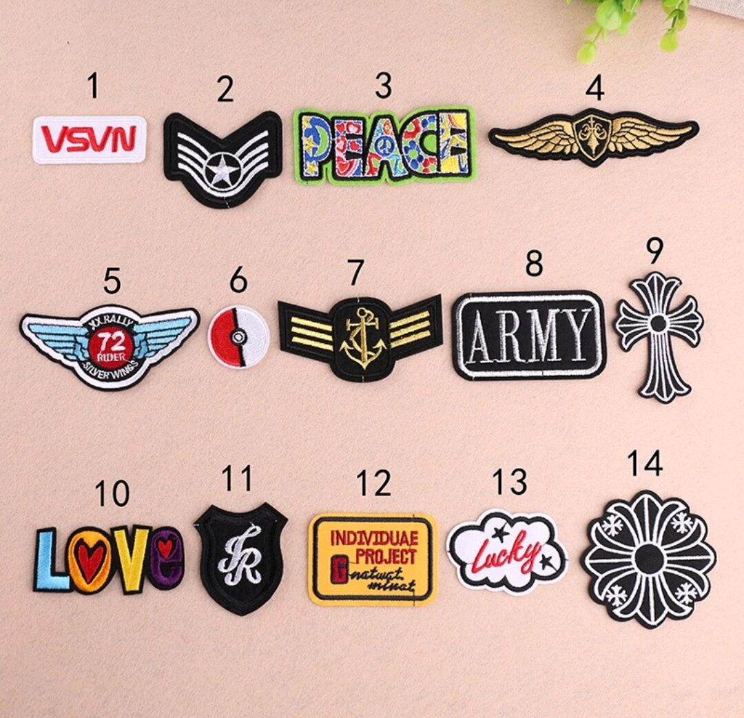 Sticker thêu ủi độc lạ các loại
