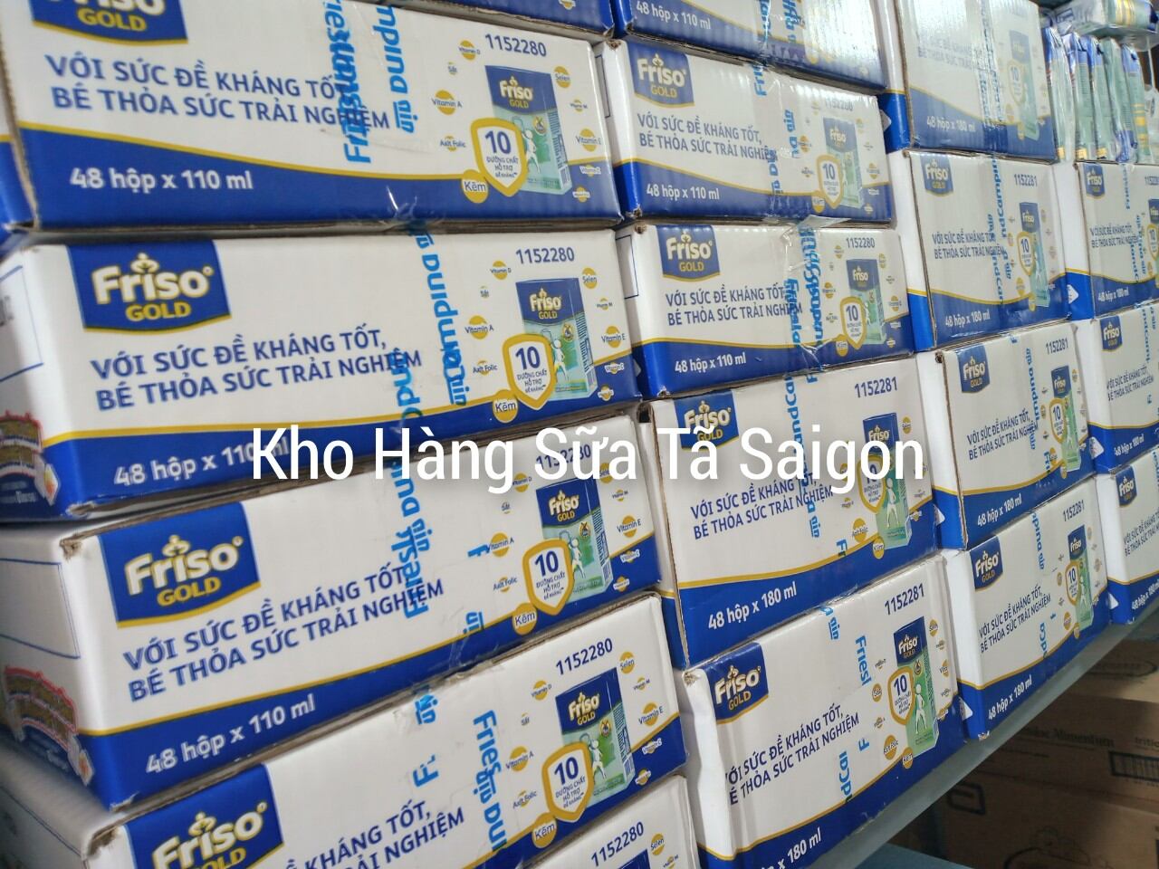 Sữa friso gold nước thùng 48 hộp x 180ml. date t12 2022