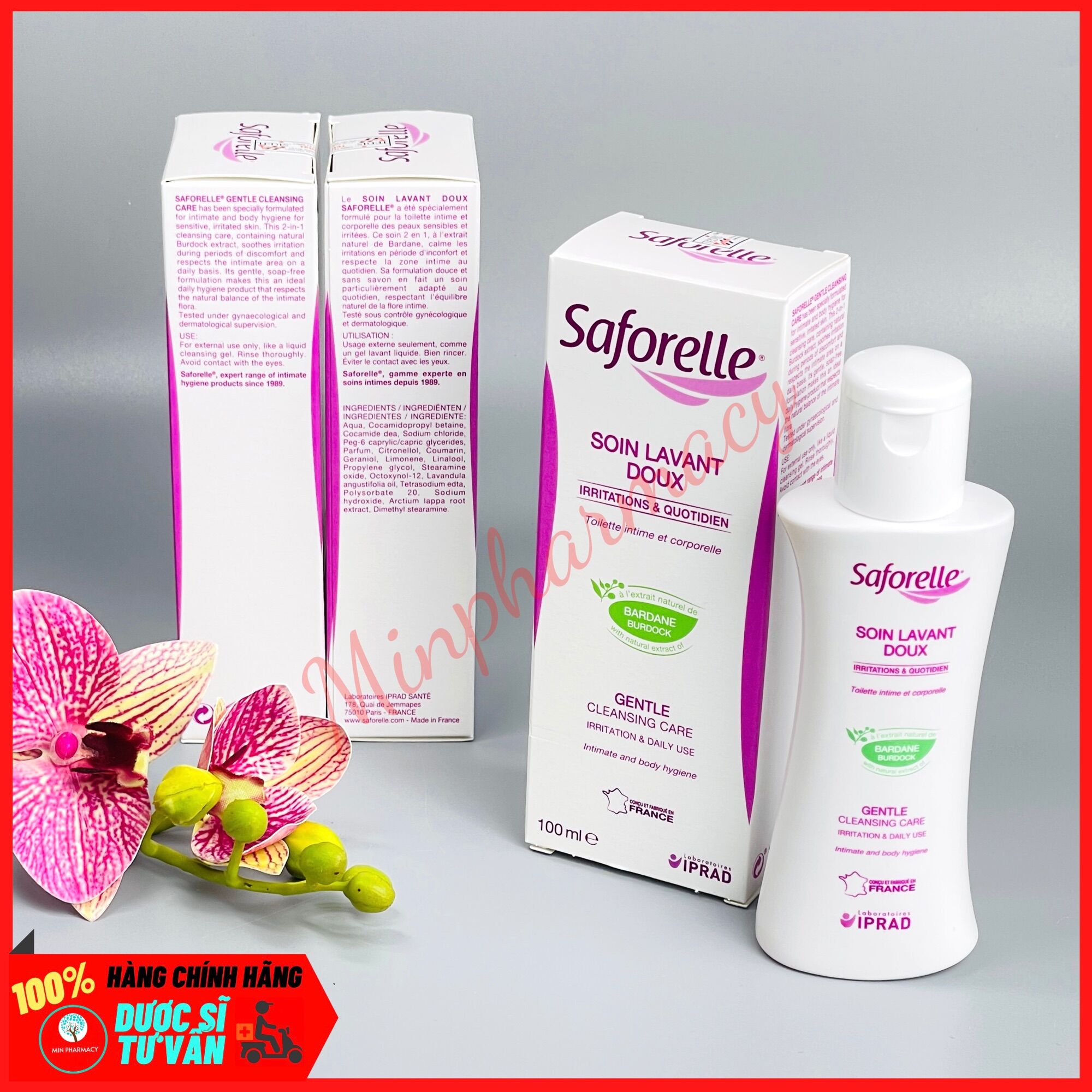 GEL VỆ SINH PHỤ NỮ SAFORELLE 100ml- Minpharmacy