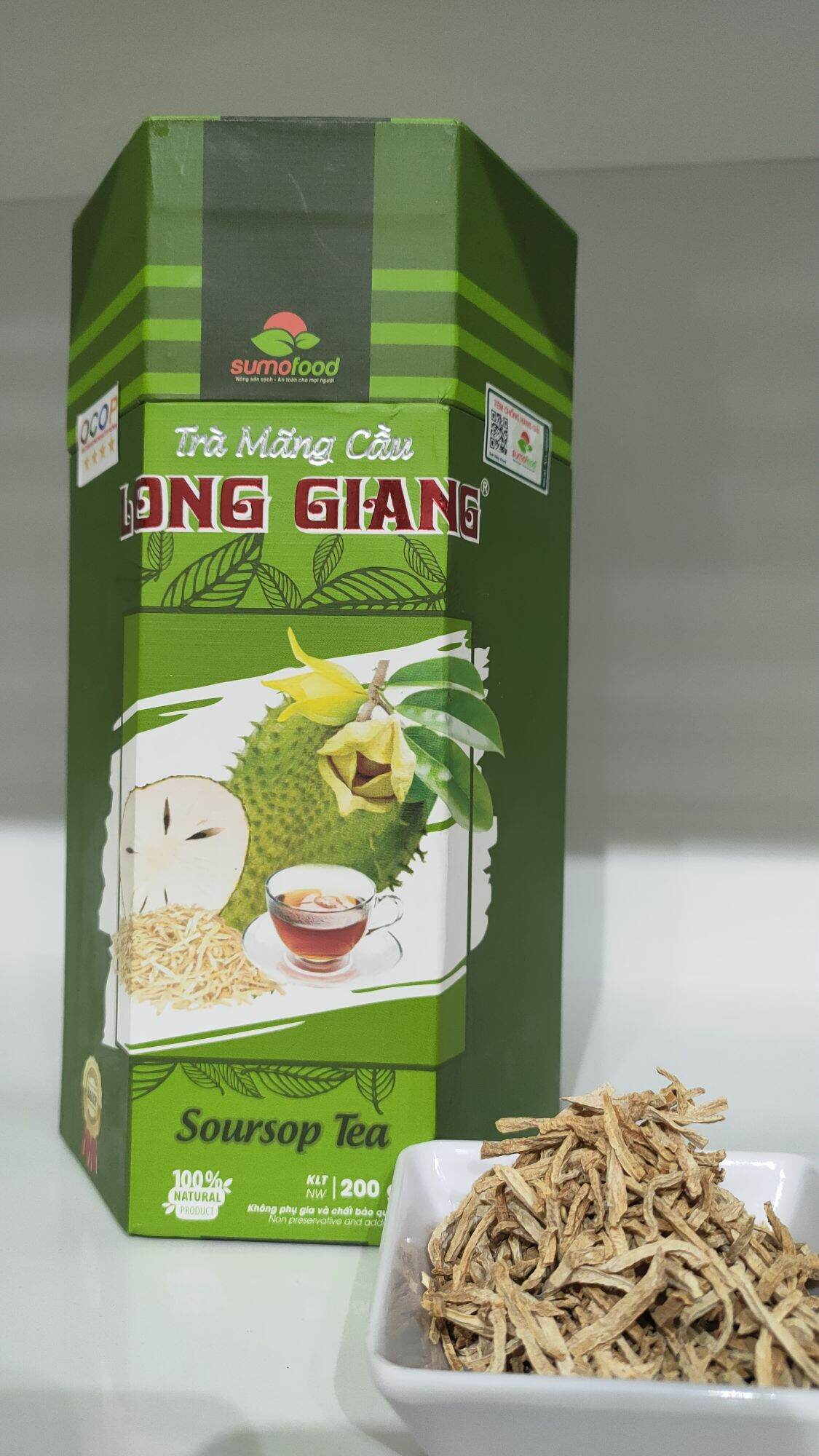 Trà mãng cầu long giang hộp 200gr