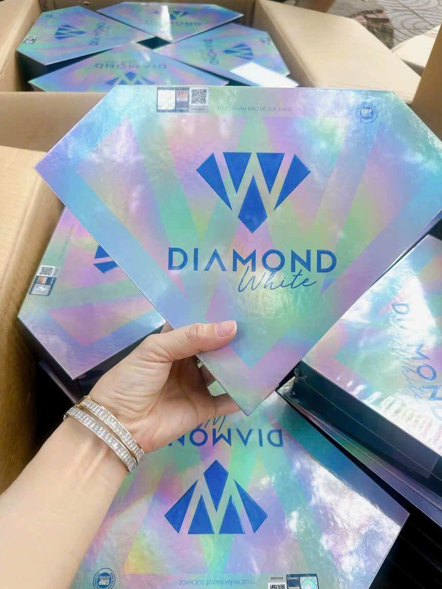 Viên uống trắng da Ngọc Trinh Diamond White Chính hãng cty 100% tem nguyên ảnh thật