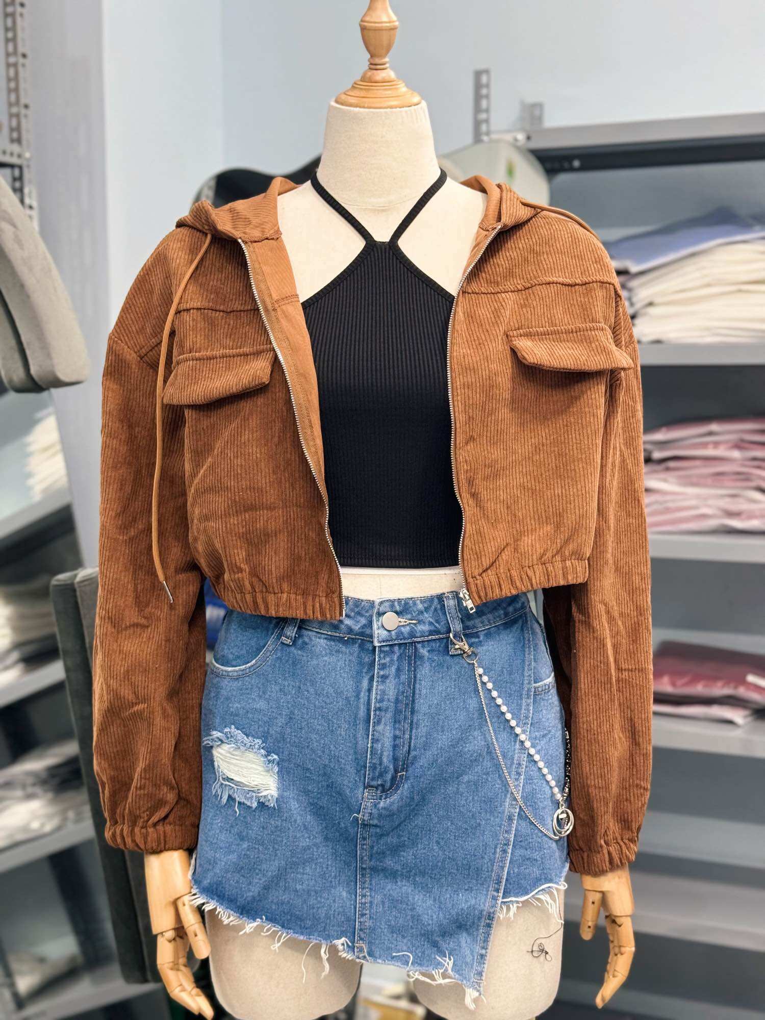 [ SIZE LỚN BIGSIZE 55Kg-100Kg ] ÁO CROPTOP CỔ YẾM
