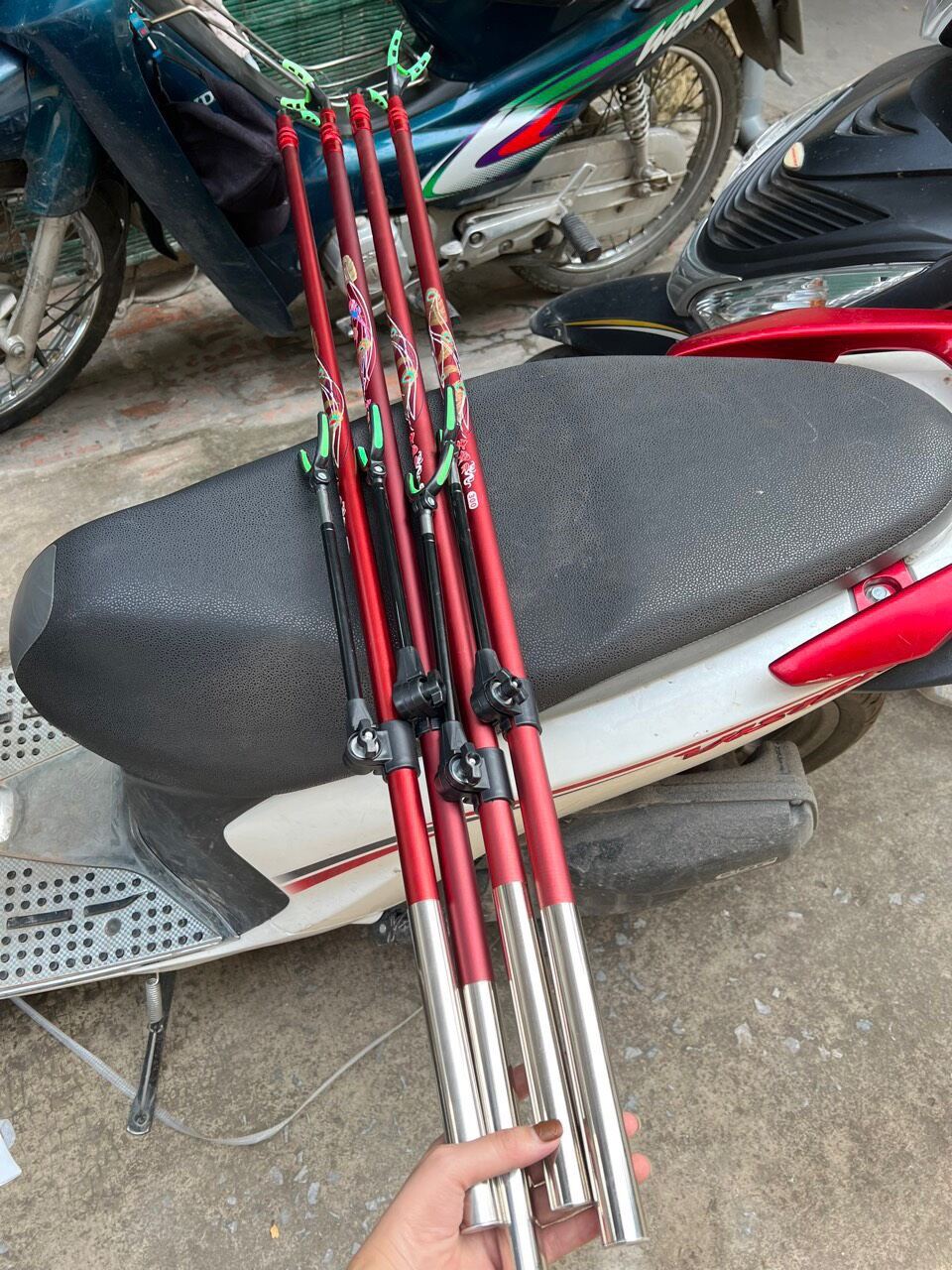 Gác cần câu carbon cao cấp phi vũ,gác cần câu đài siêu bền