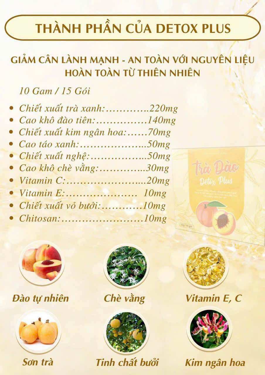 Trà đào plus (Không tặng đường)