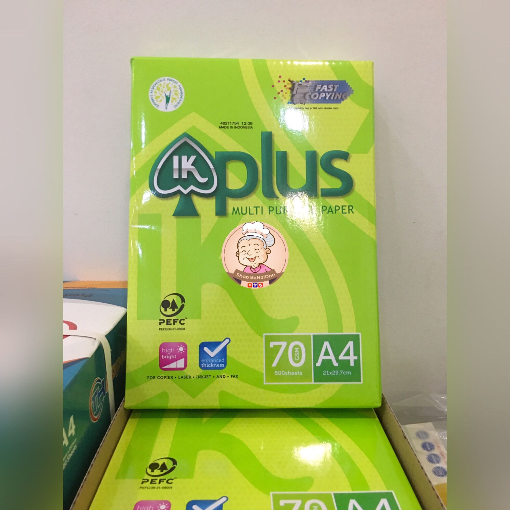 Giấy IK Plus A4 70gsm