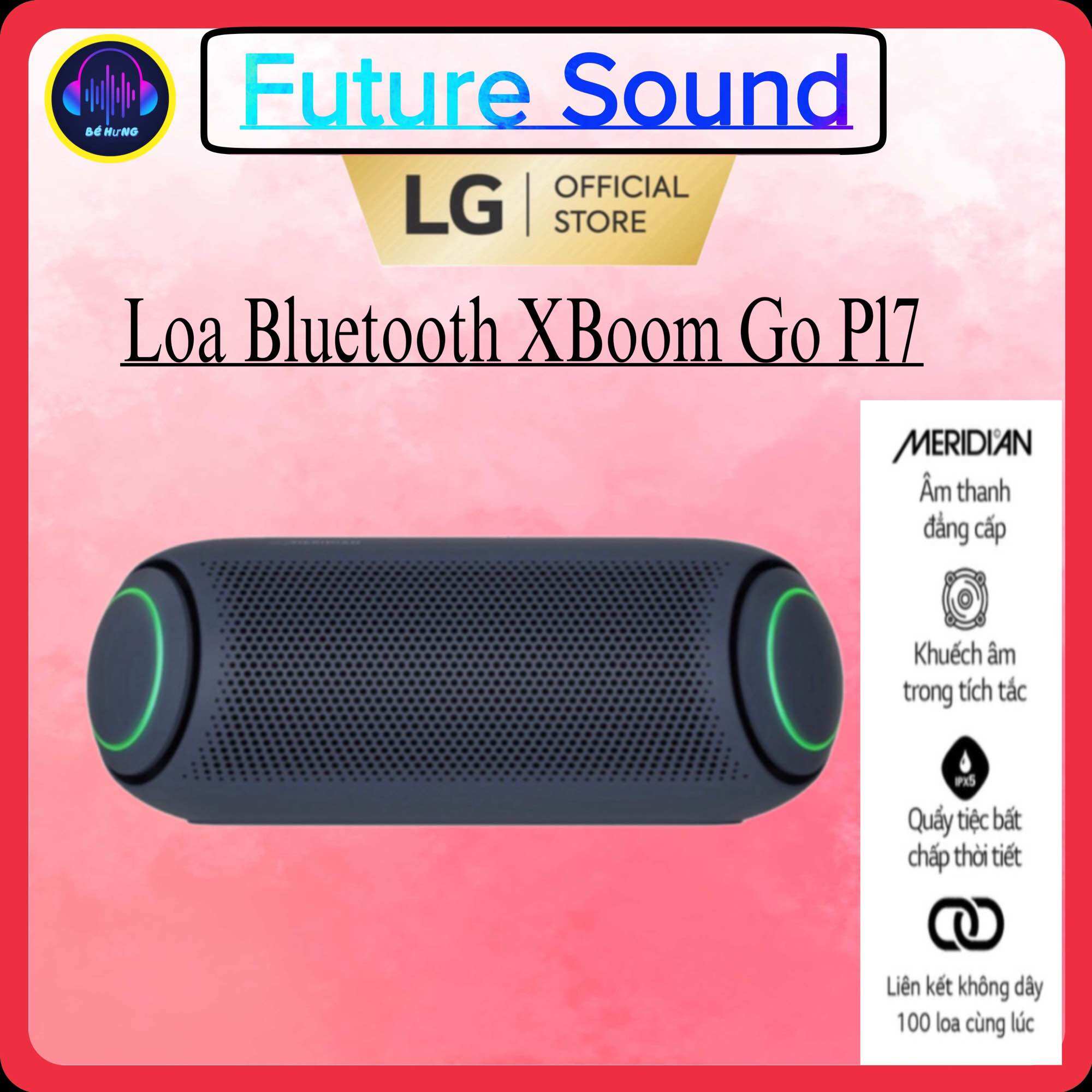 Loa bluetooth lg xboom go pl7 30w chính hãng bảo hành 12 tháng