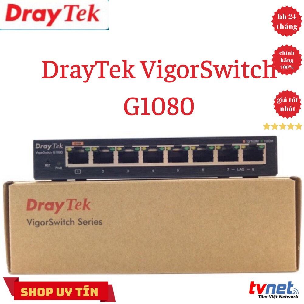 Bộ chia mạng Gigabit 8 cổng DrayTek Vigor G1080