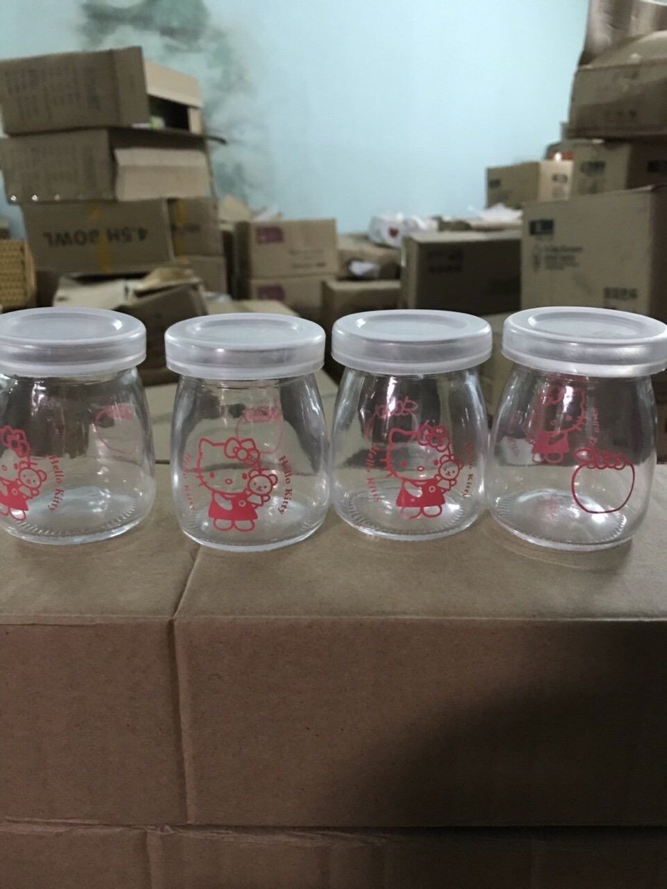 Combo 12 hũ thuỷ tinh làm sữa chua