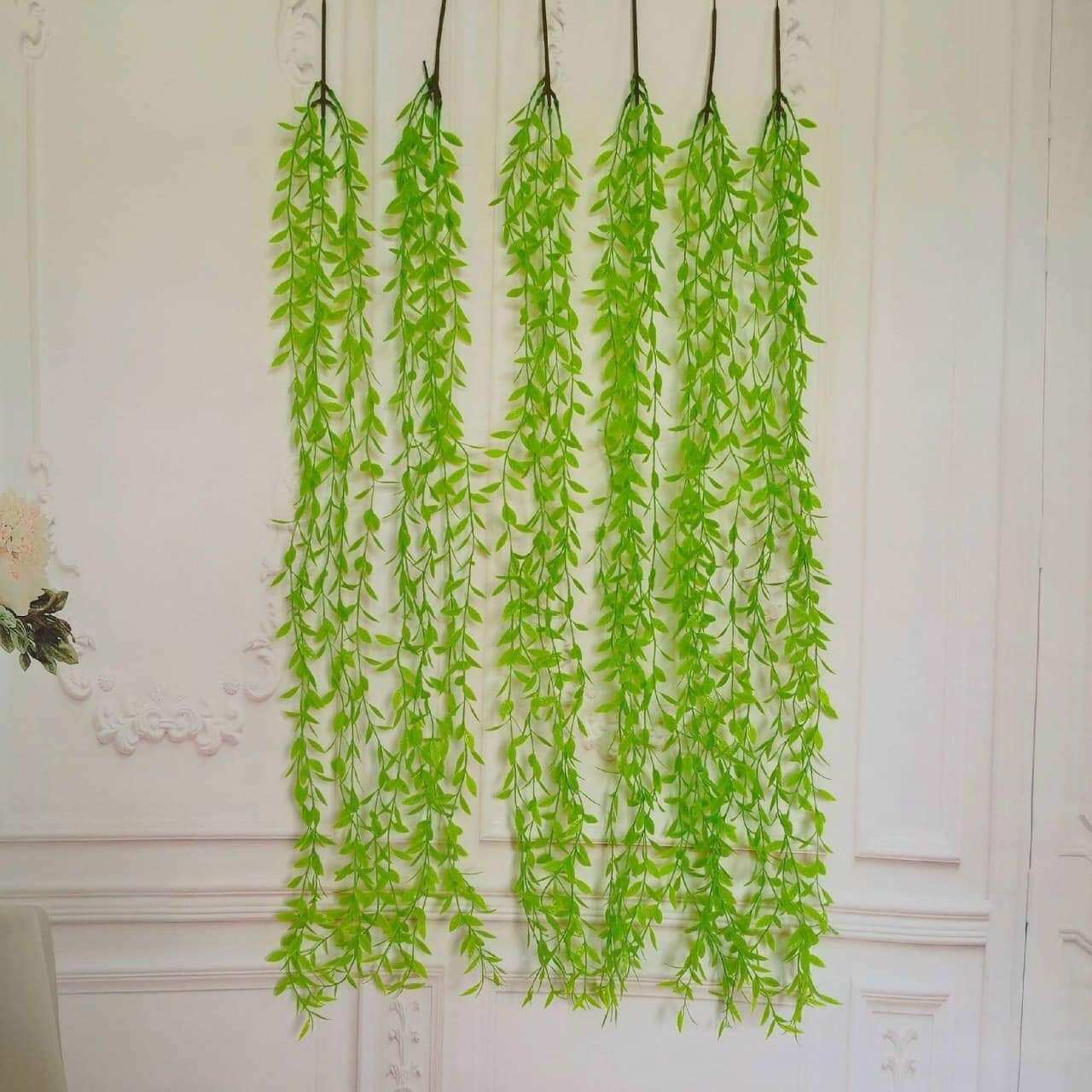 Cây giả- cúc tần Ấn Độ - cụm lá rủ trang trí nhà cửa.