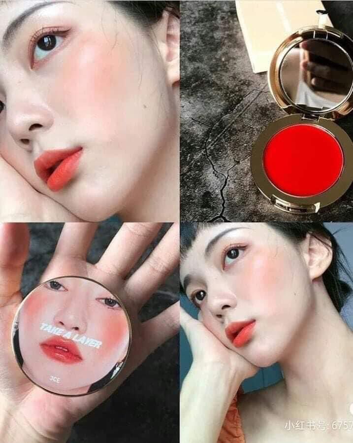 3ce phấn má 3 trong 1 màu common time