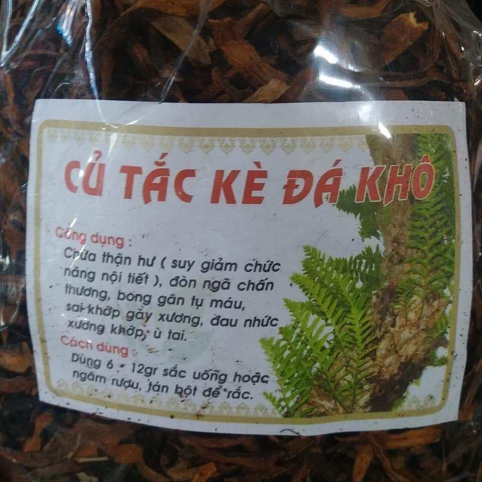 1kg Cốt Toái Bổ ( Tắc Kè Đá ) thái lát phơi khô giúp mạnh xương khớp, bổ thận hoạt huyết tán ứ