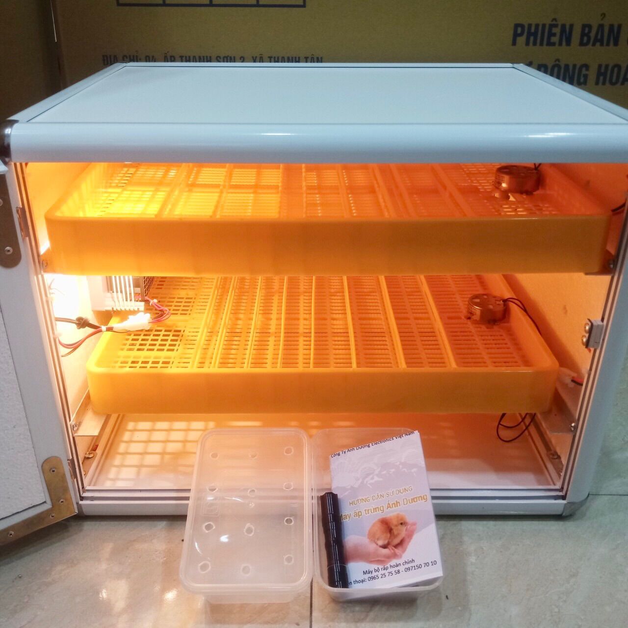 Máy Ấp Trứng Ánh Dương P108- Thùng máy 108 quả