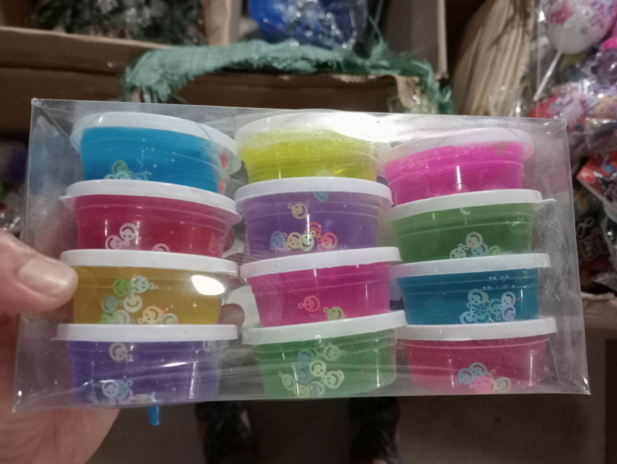 Bộ Đồ chơi slime Sờ Lam cho bé (12 cục)