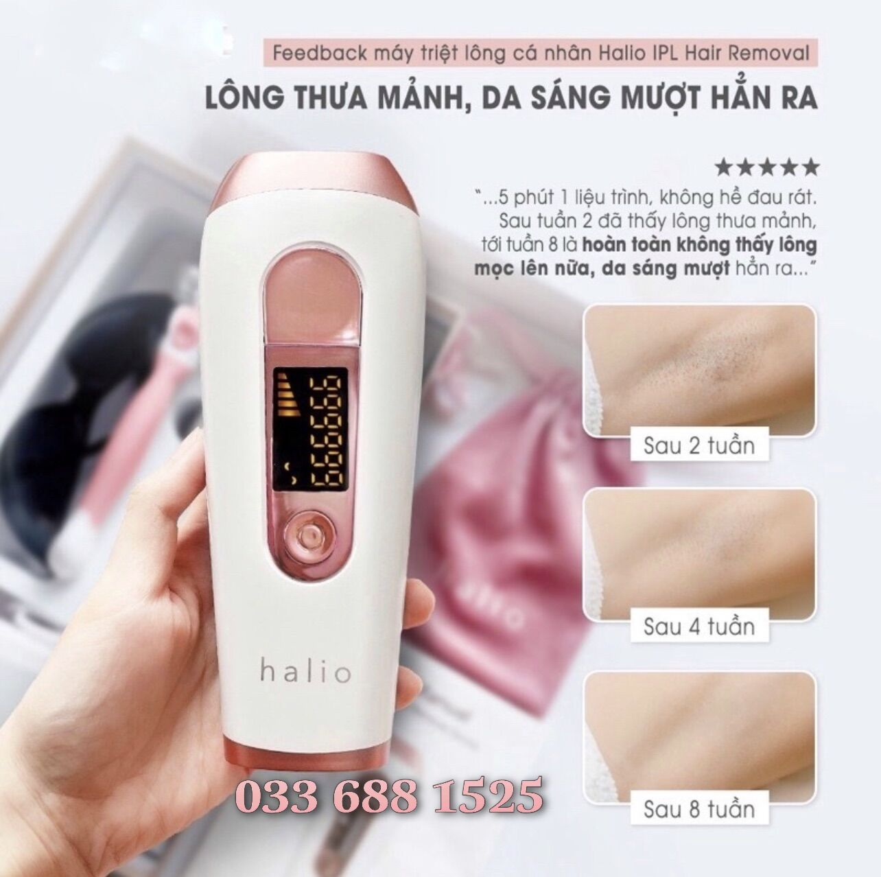 Máy triệt lông vĩnh viễn Halio [Chính hãng]