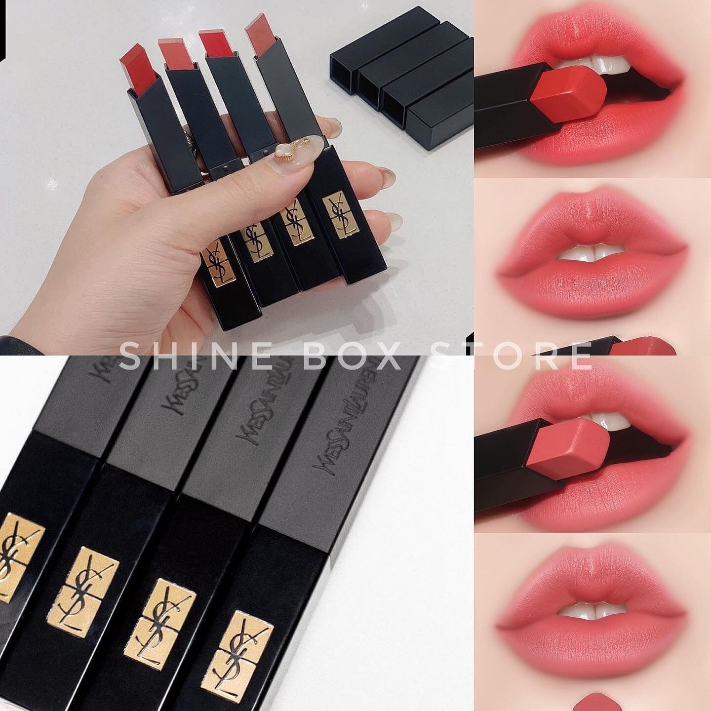 ✨son ysl vỏ đen the slim velvet radical 314• 302, 304