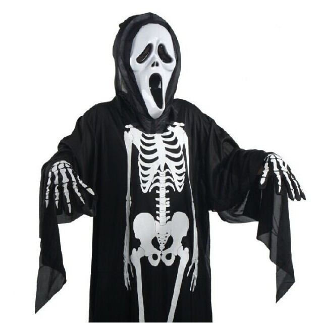 Áo choàng bộ xương halloween 120cm