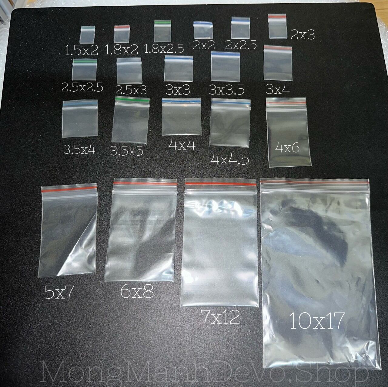 Túi Zip Mini Đủ Size Giá Rẻ