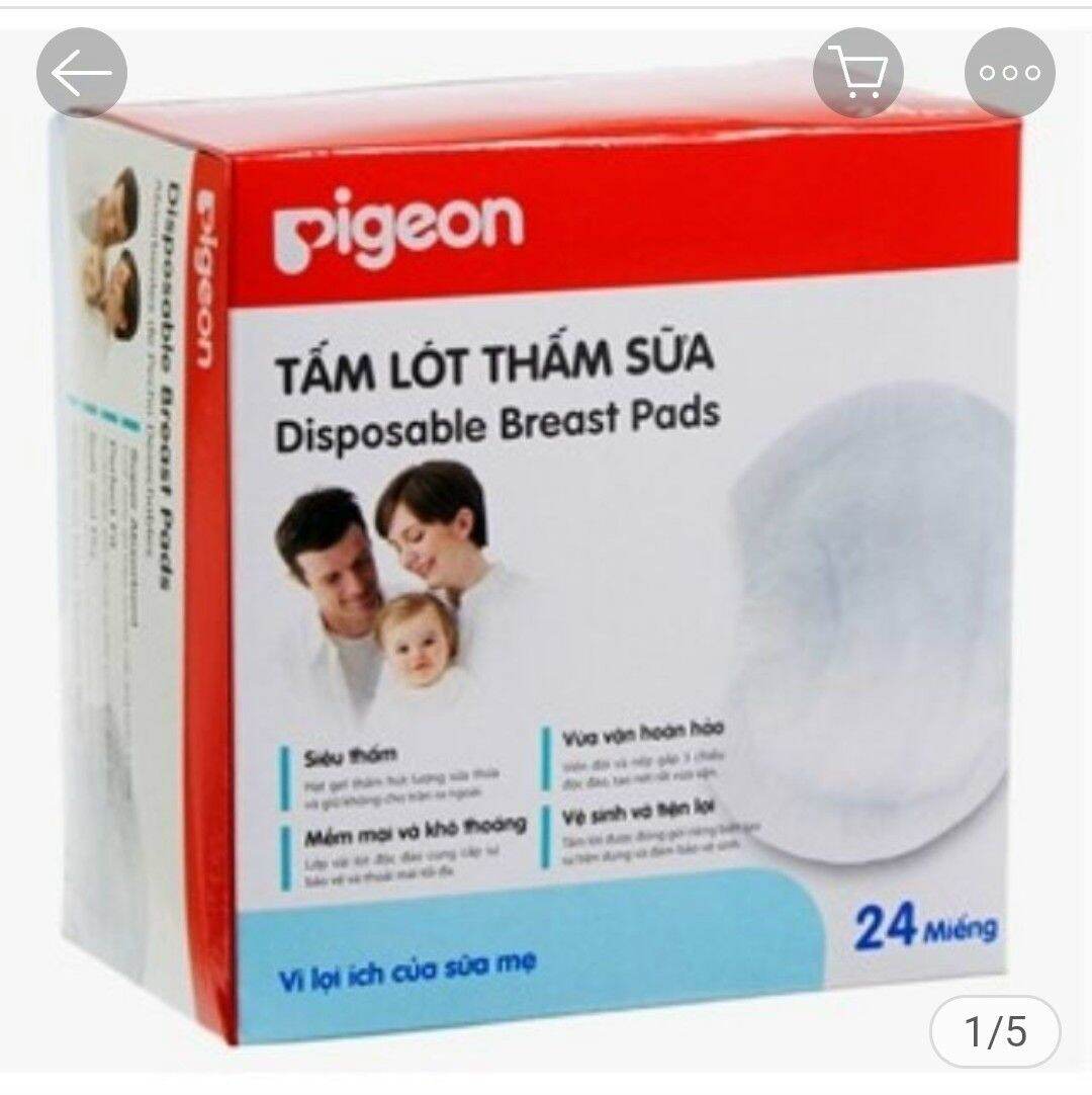 Miếng lót thấm sữa mẹ Pigeon