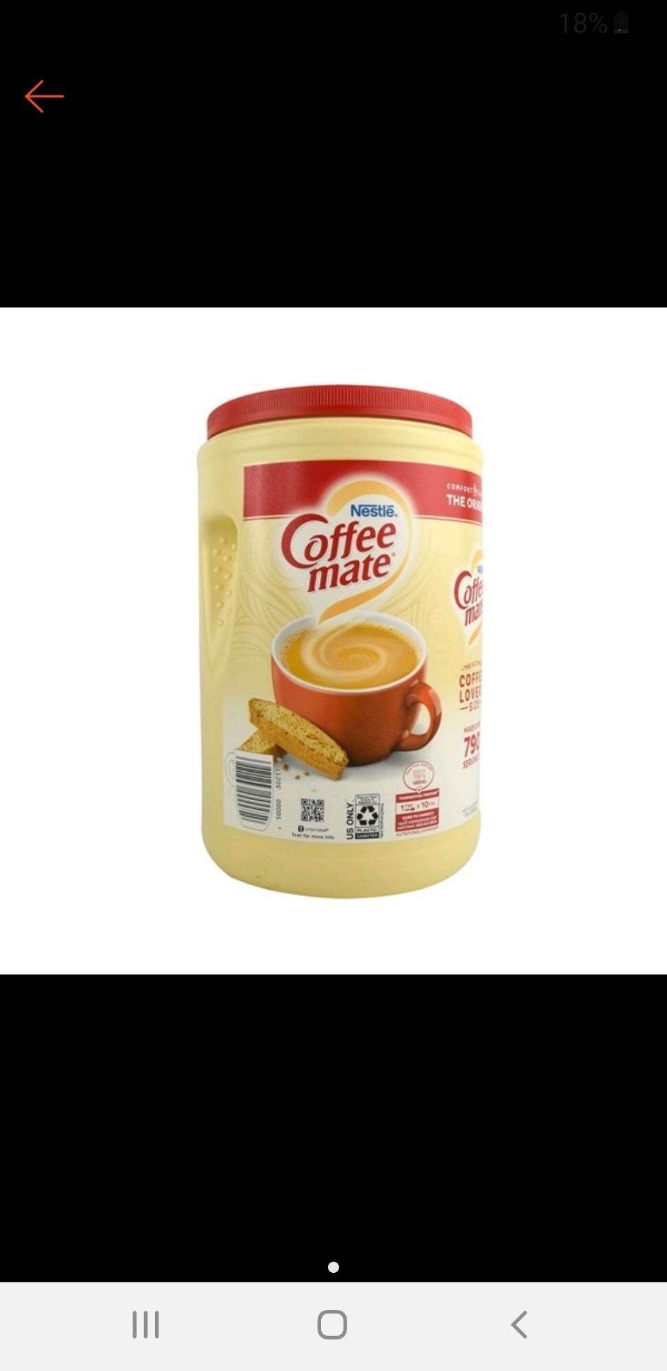 Bột kem pha cafe Nestle Coffee-Mate của Mỹ ( 1kg5 )