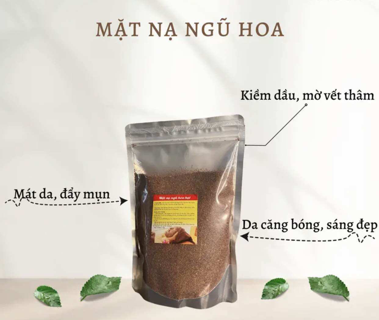 Mặt nạ ngũ hoa hạt đắp mặt nguyên chất, hạt đinh lịch gói 1kg