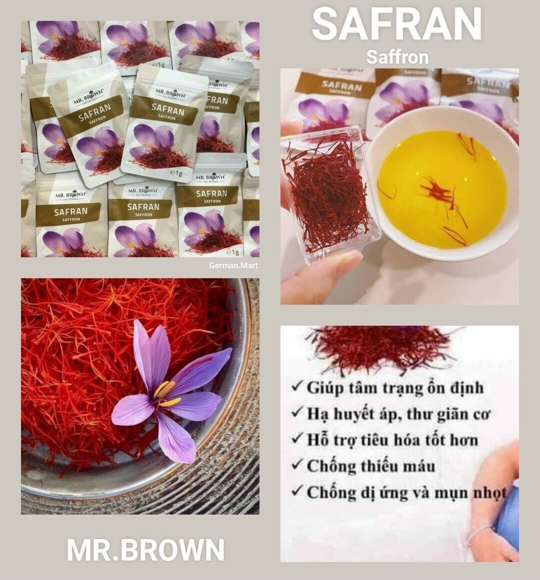 Saffaron- nhuỵ hoa nghệ tây đức