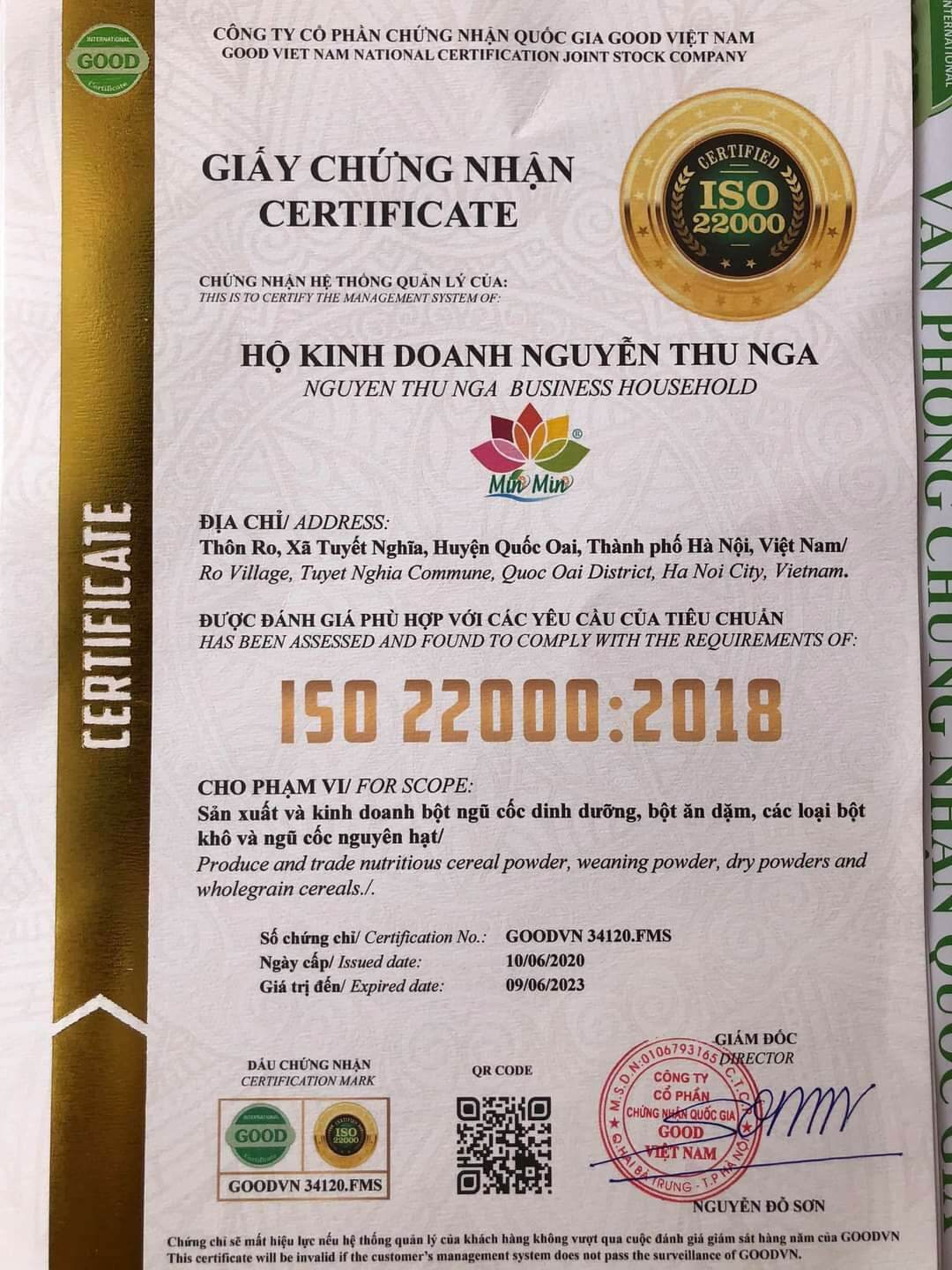 Combo 6 hộp Ngũ cốc Min Min