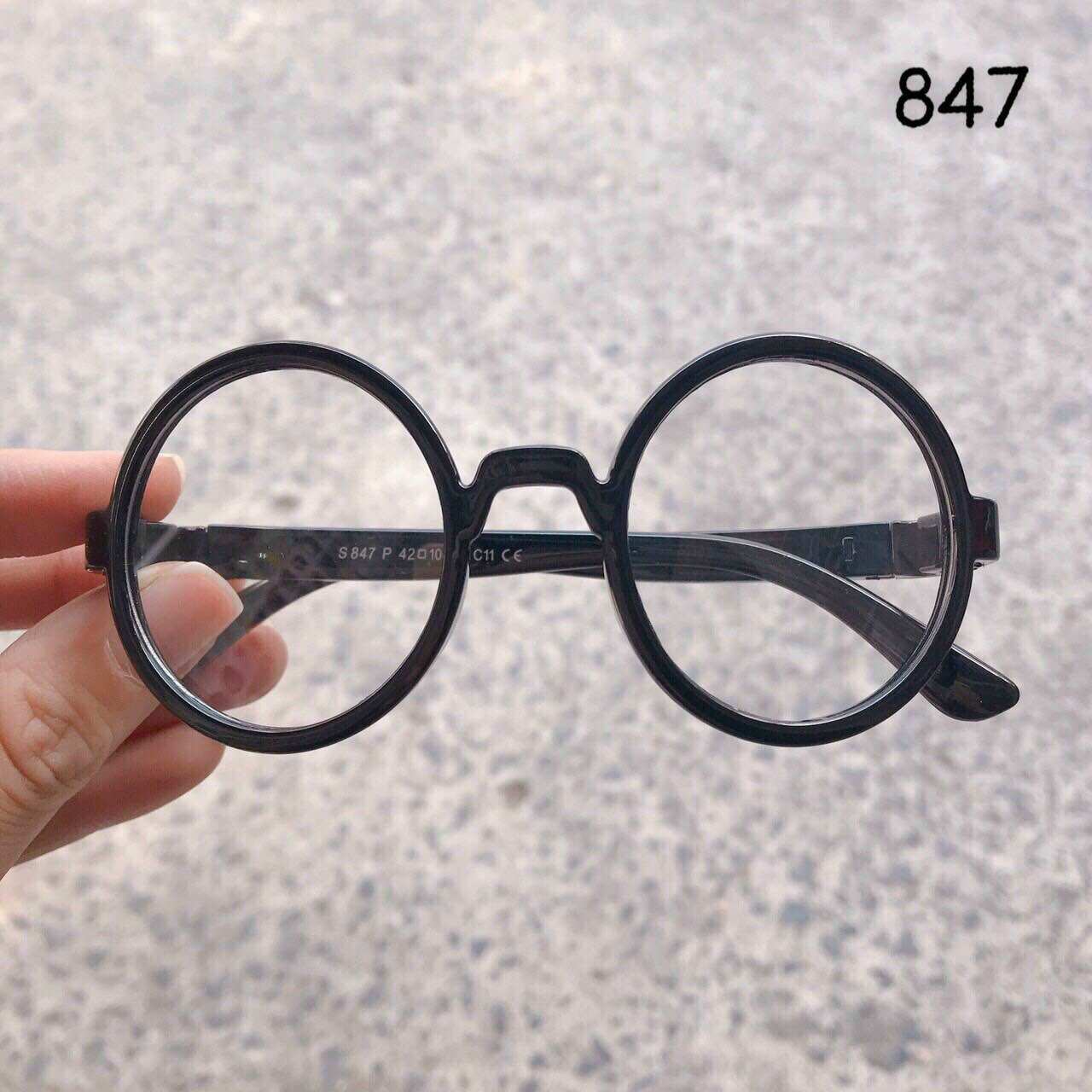 Mắt kính mát thời trang bé dẻo tròng mắt trong,tròng polarized chống tia uv400 847 dáng kính hình tròn