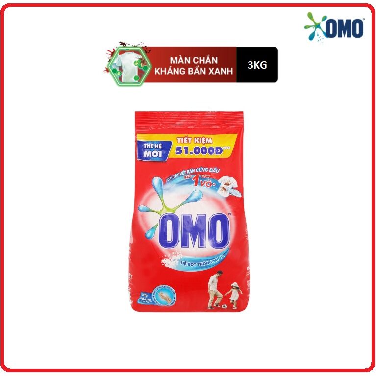BỘT GIẶT OMO 3KG/2,7 KG + COMFORT