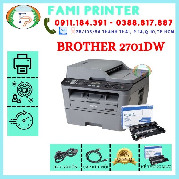 Máy in brother 2701dw -máy in copy scan in wifi