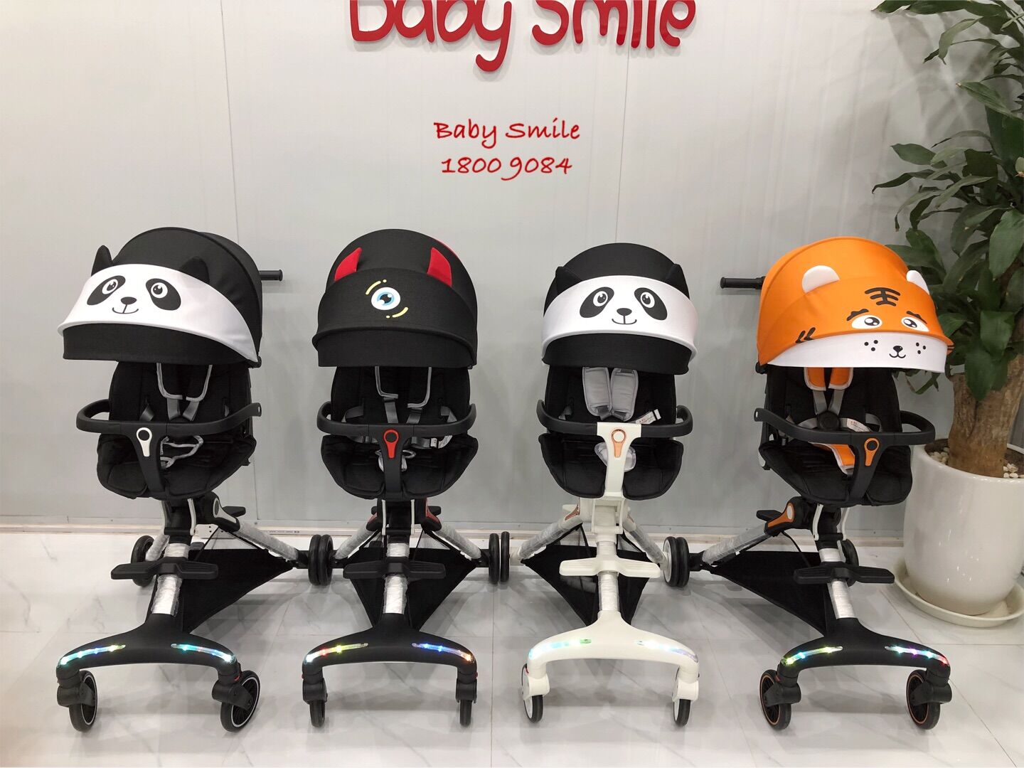 Xe đẩy du lịch thông minh gấp gọn 2 chiều 3 tư thế BS298
