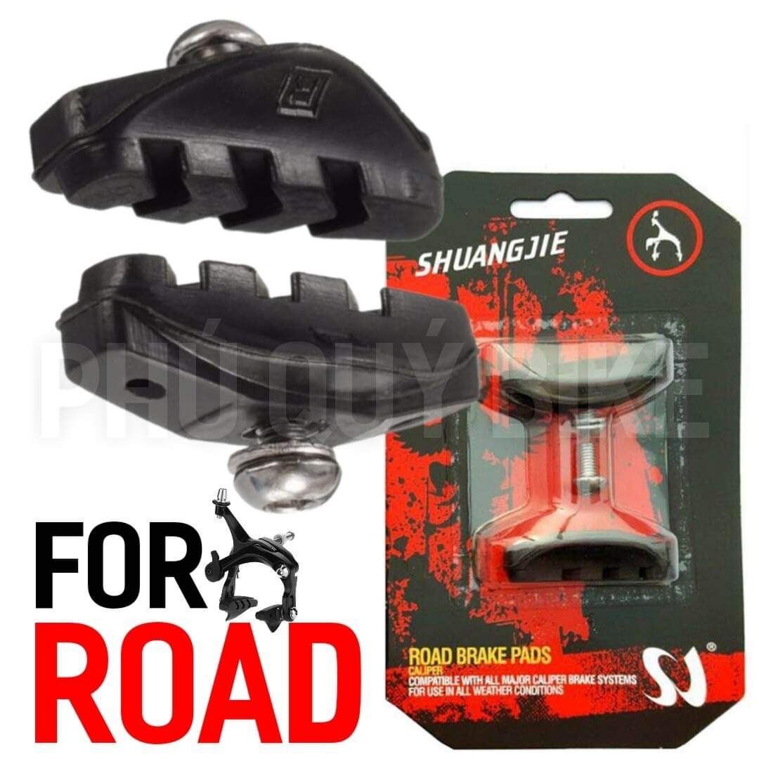 Gôm Thắng-Má Phanh Dành Cho Xe Đạp ROAD SHUANGJIE | Má Phanh - Gôm Thắng Dùng Cho Càng Thắng C Xe Cuộc ( 1 Cặp )