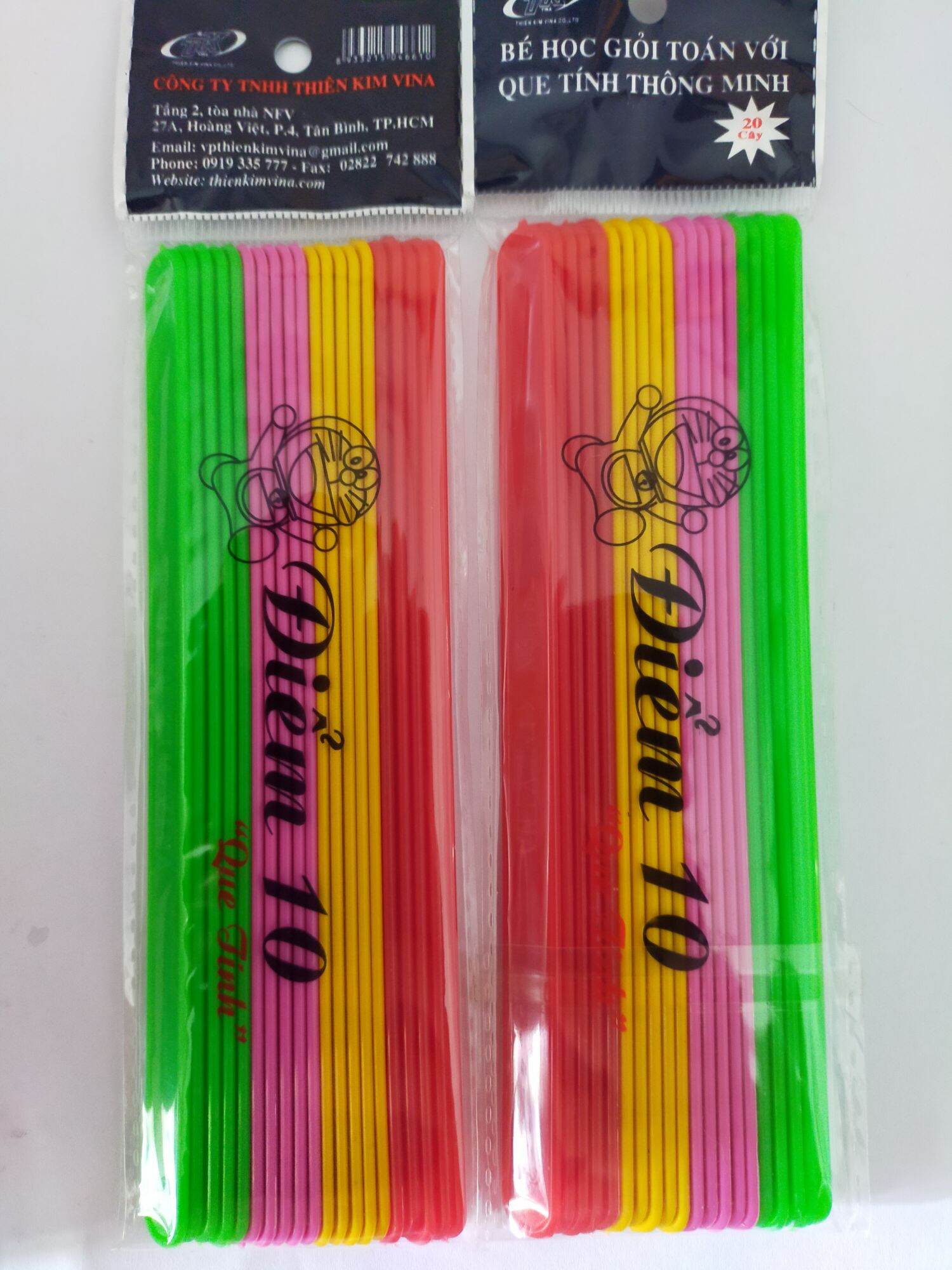 (20 Cây )  Que   Tính   Toán   Cho   Bé  (  Nhựa )