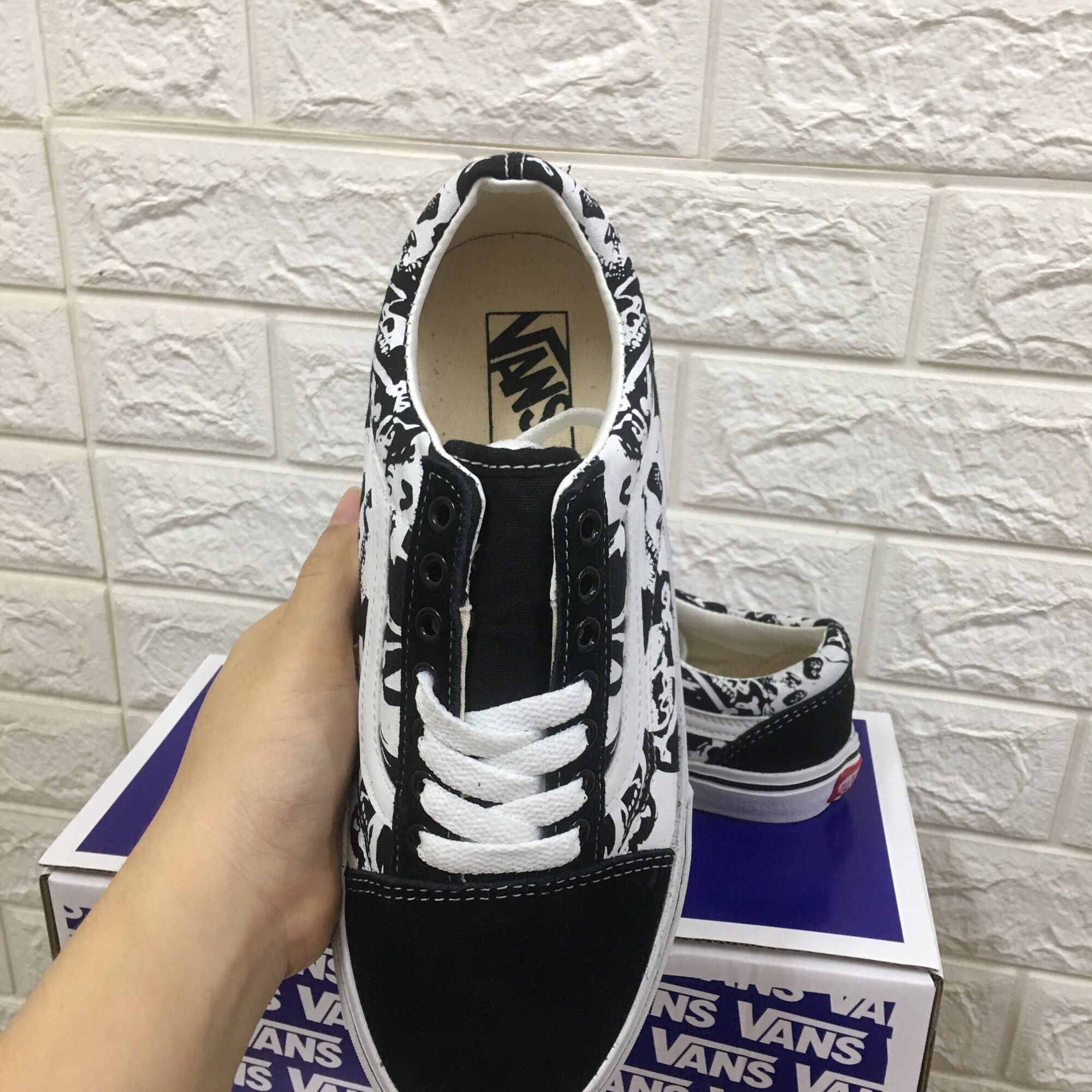 Giày vans đầu lâu size 36->43 NAM NỮ