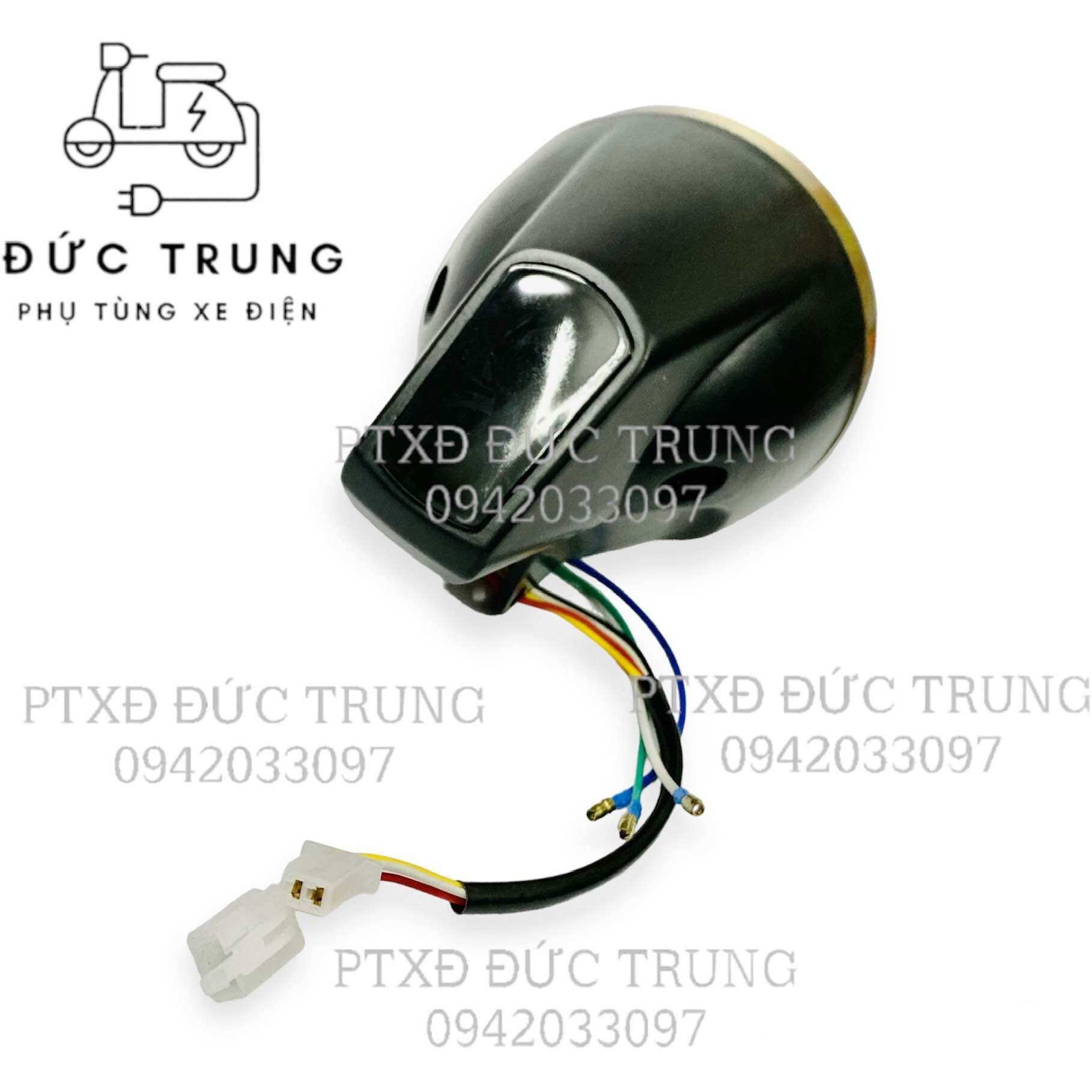 Đầu đèn pha xe điện 133S có báo pin