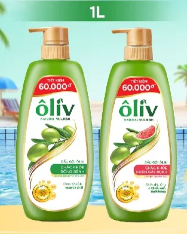 Dầu gội ôliu chắc khỏe,bồng bềnh 1 lít