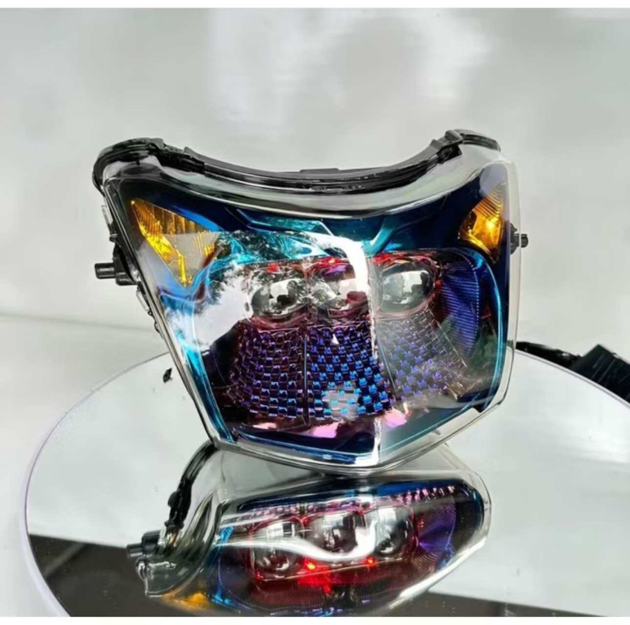  Đèn pha led xe wave 50 wave 100 wave 110 tích hợp Demi gắn cho wave từ 2006 tới 2024 bảo hành 12 tháng Pha đèn 