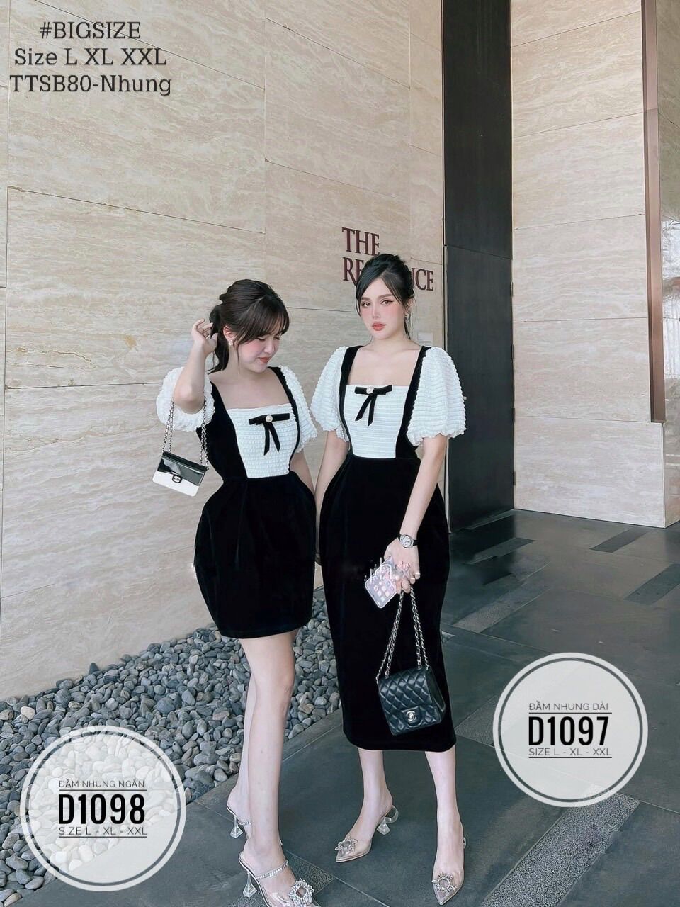 Bigsize 60- 90kg đầm nhung