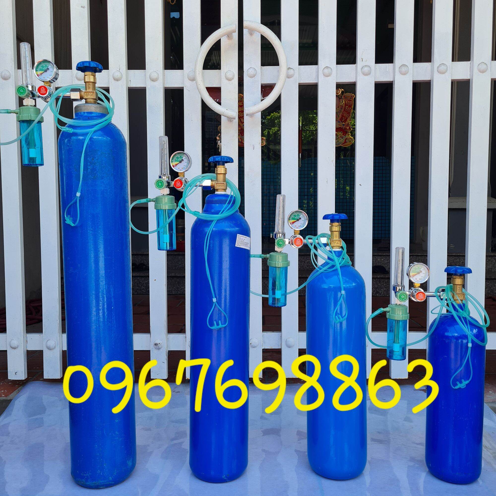 Full Bộ Bình Oxy Y Tế 9L