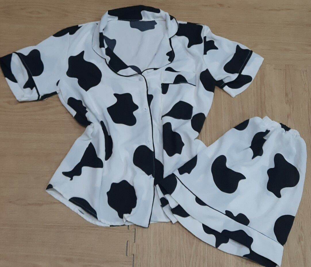 [HÀNG MỚI VỀ] BỘ PIJAMA ĐÙI  DÂU PHỐI TIỂU THƯ LỤA SATIN CHẤT CỰC MỀM VÀ MÁT