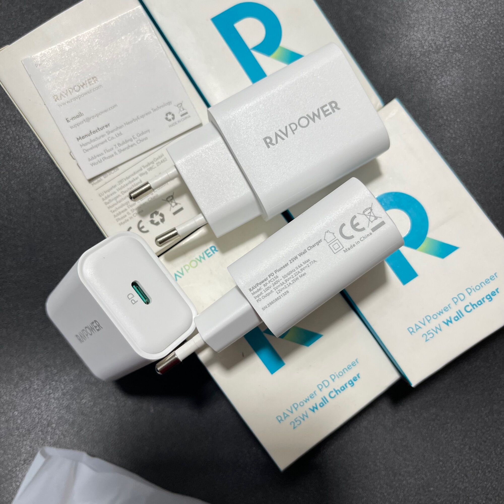 Củ Sạc Ravpower 25W PD/PPS RP-PC156 USB C