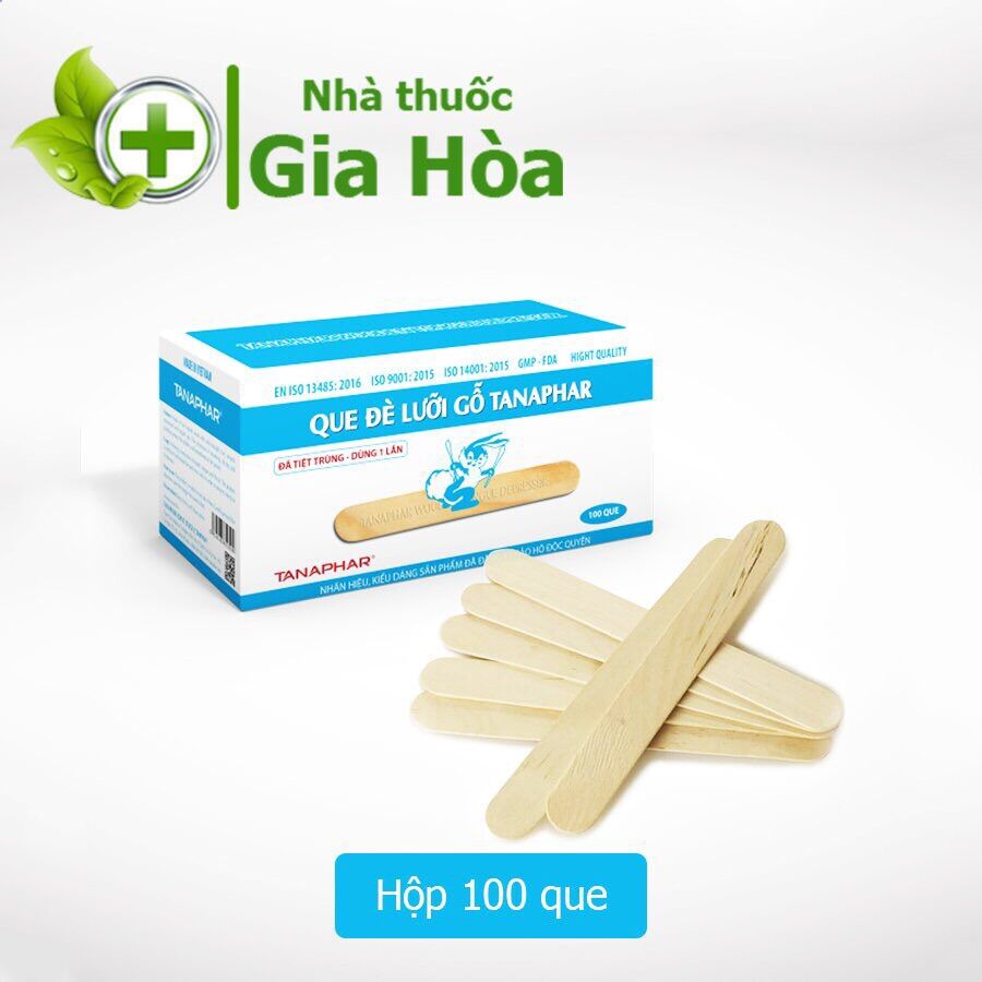 Que đè lưỡi gỗ Tanaphar - Tiệt trùng và đóng gói từng cái