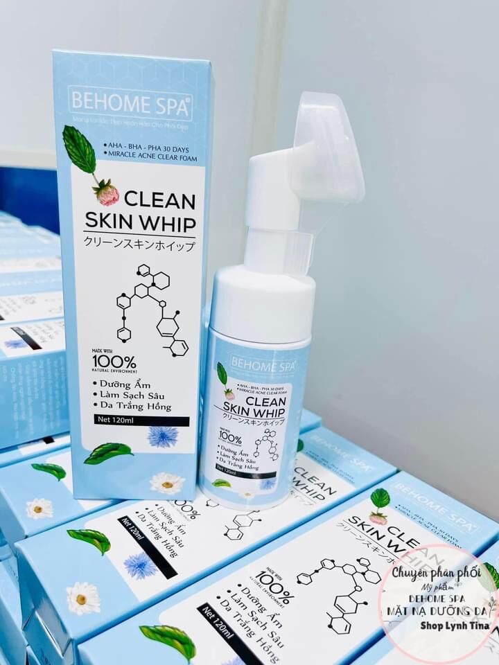 Sửa Rửa Mặt trắng da Behome Spa, Đầu cọ silicon mềm
